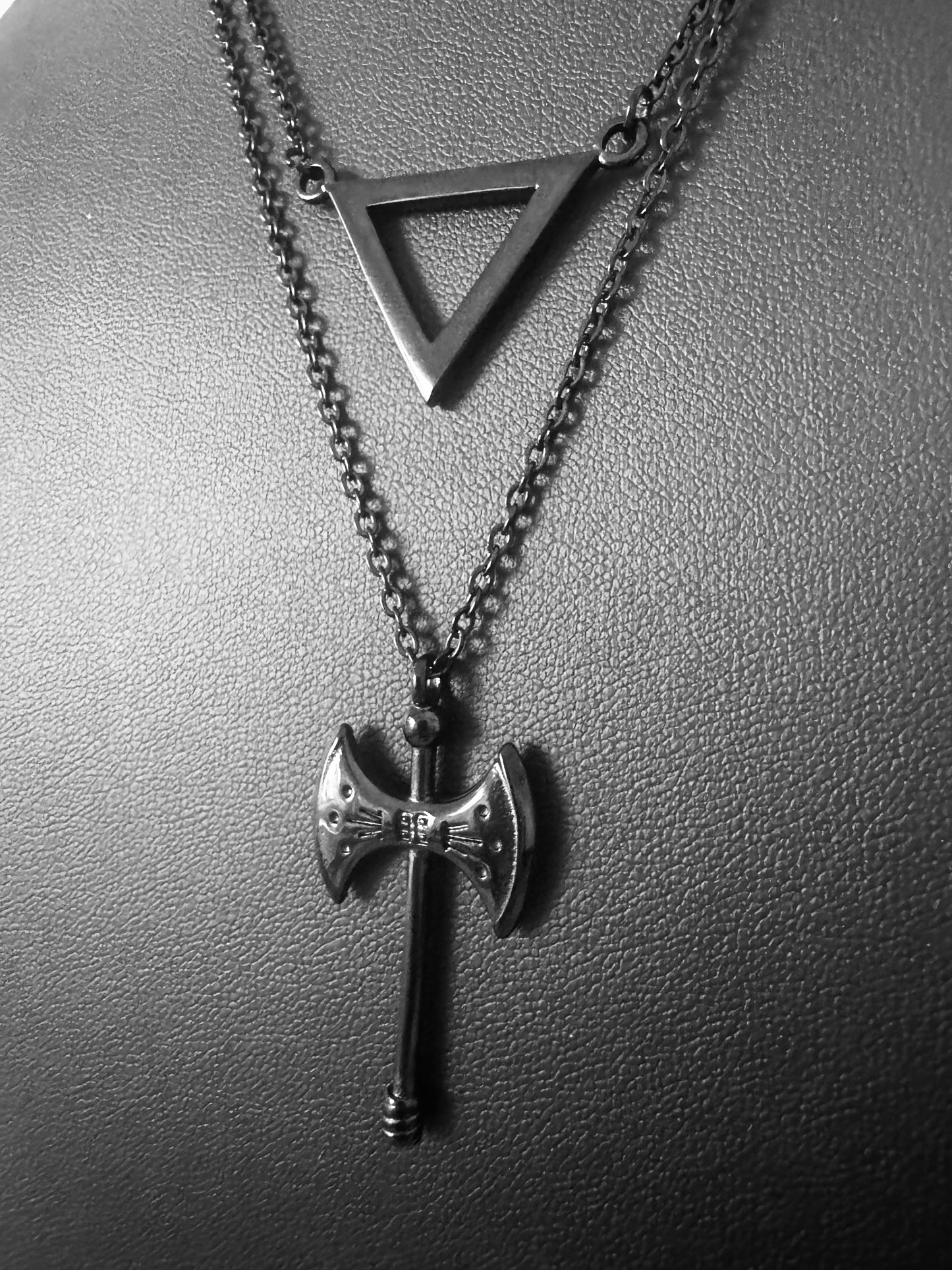 Three Layer Sapphic Pride Necklace