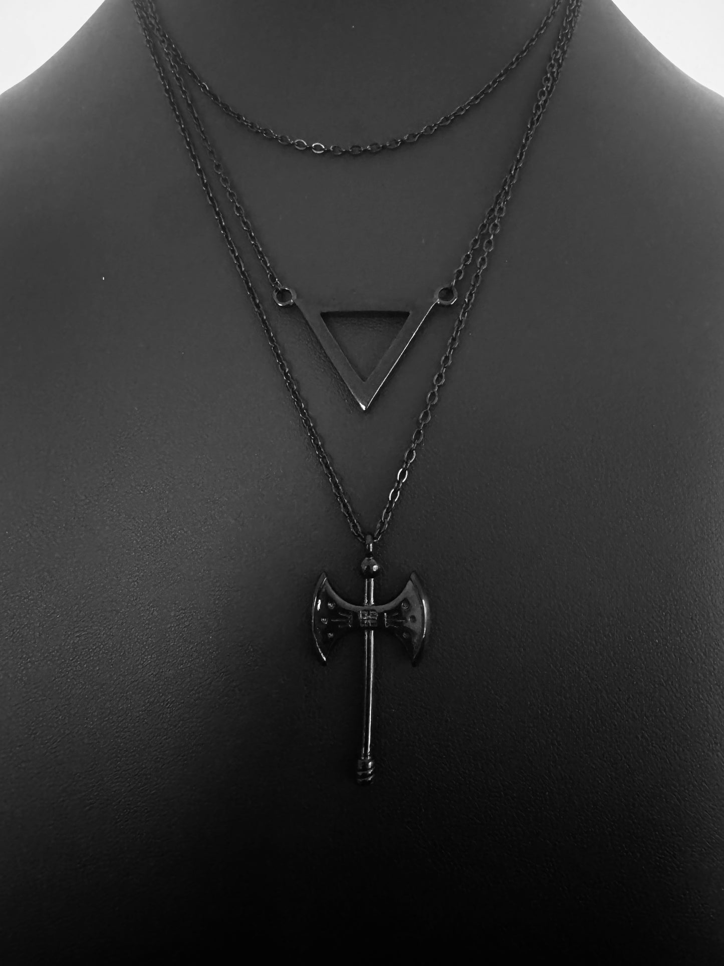 Three Layer Sapphic Pride Necklace